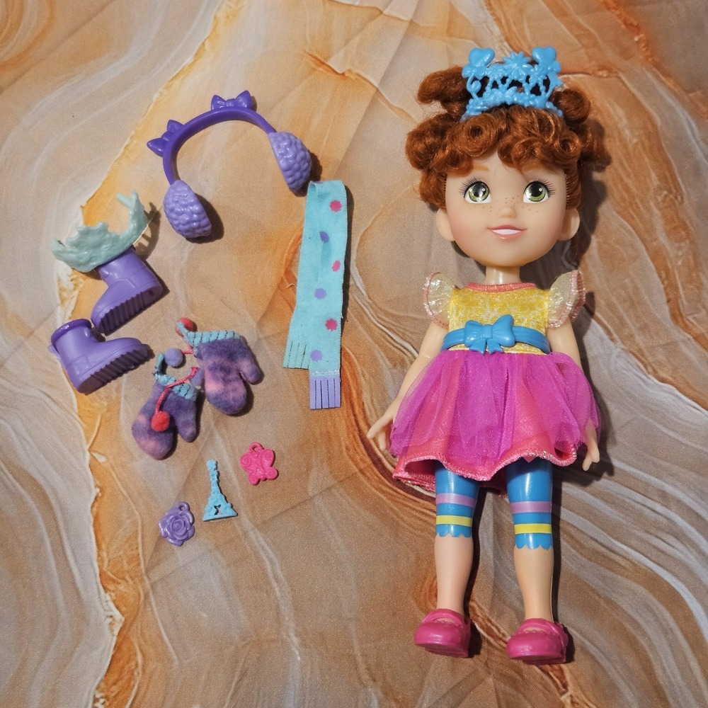 Disney Junior Fancy Nancy 10" Doll With Shoes Clothes Accessories Lot